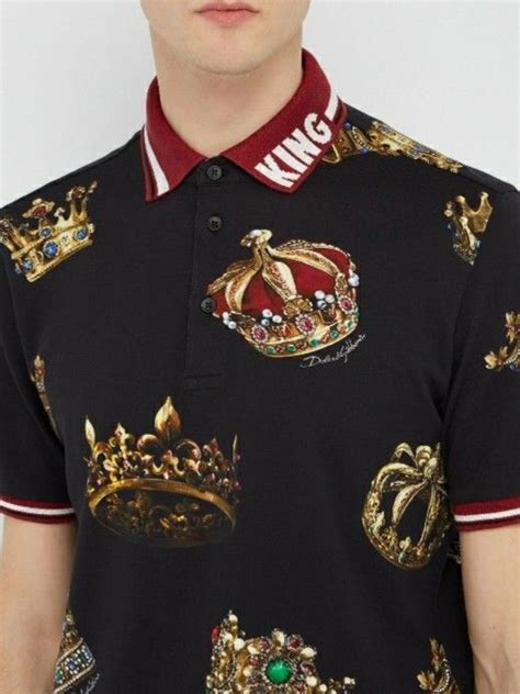 dolce gabbana golf shirt|dolce and gabbana graphic tees.